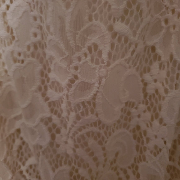 Umgee Size M Ivory Lace dress with lace sleeve - Picture 4 of 4